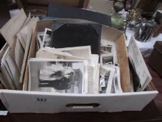A box of old photographs.