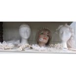 A quantity of vintage bridal head dresses (heads not included).