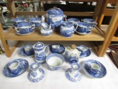 A mixed lot of blue and white including Copeland Spode.