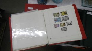 An album of stamps.