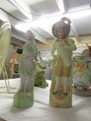 2 continental porcelain figures.