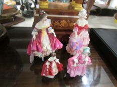 4 Royal Doulton figurines,