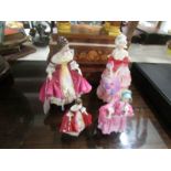 4 Royal Doulton figurines,