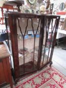 A mahogany astral glazed cabinet.