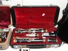 A vintage Boosey & Hawkers 'Imperia' clarinet in original case.