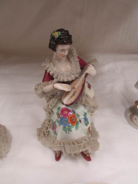 3 19th century German porcelain figure groups. - Image 3 of 6