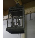 A metal lantern.