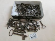 A good lot of old metal keys.