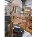 A Windsor chair.