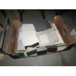 Am box containing a large quantity of photograph backing cards.