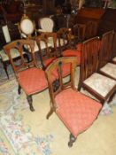 A set of 6 Edwardian dining chair.