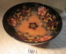 A 10" diameter Moorcroft 'Honeysuckle' bowl.