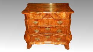 An 1830's walnut chest of drawers.