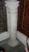 An old plaster column,