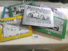 11 volumes of Racing Car Review, 1947, 1949-1958 (7 complete with dust jackets.