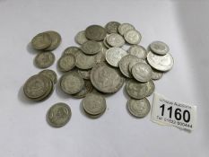 Approximately 11 ounces (321 grams) of pre 1947 silver coins.
