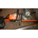 A Stihl chainsaw.