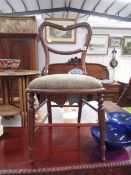 A Victorian bedroom chair.