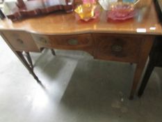 An Edwardian inlaid desk.