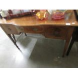 An Edwardian inlaid desk.