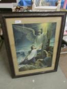 A framed and glazed religious print, image 60 x 44.