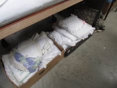 A quantity of linen, quilt etc.