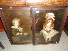 A pair of framed and glazed 1887-1897 Pear's prints.