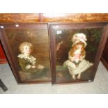 A pair of framed and glazed 1887-1897 Pear's prints.