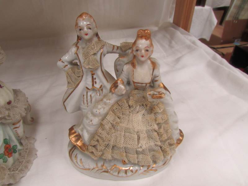 3 19th century German porcelain figure groups. - Image 2 of 6