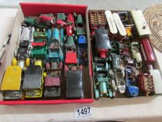 2 trays of early Matchbox model of yesteryear vehicles.