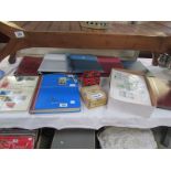 A large collection of various stamp albums and packs, Australia, Cinderella, empty albums etc.
