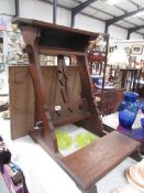 An oak lectern.