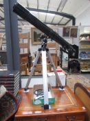 A Celeston power seeker 80E0 telescope.