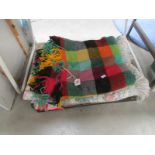 A quantity of blankets and throws,