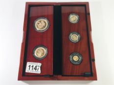 The sovereigh 2017 five coin gold proof set, five sovereign, double sovereign, sovereign,
