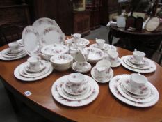 Approximately 70 pieces of Royal Albert Lavender Rose tea and dinner ware.