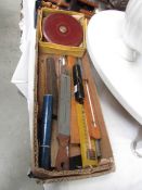 A mixed lot of vintage tools etc.