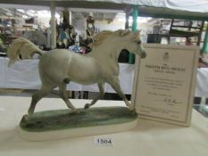 A Royal Worcester limited edition Arab Stallion, 141/500.