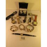 A mixed lot of wrist watches,.