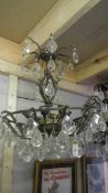 An old chandelier for restoration.