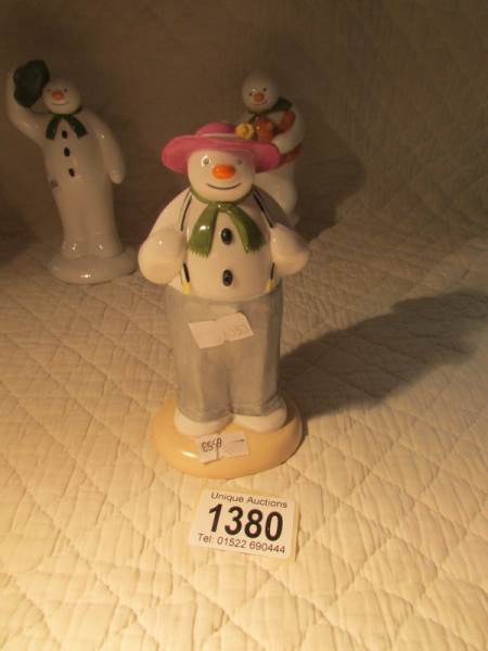 6 Coalport 'The Snowman' series figures. - Image 6 of 7