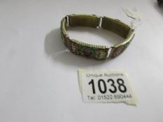 A vintage micro mosaic bracelet.