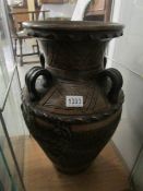 A large ceramic pot.