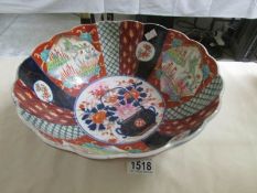 A large Imari bowl.