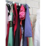 Approximatley 20 bridesmaid dresses, evening gowns etc in various sizes.