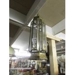 A brass lantern,