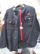 A 2 piece Royal artillery No. 1 dress uniform consisting of jacket and trousers.