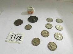 A quantity of USA coins including some in original wrapper.