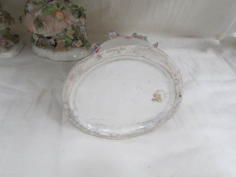 4 19th century porcelain pastille burners, some a/f. - Image 10 of 12