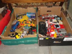 2 boxes of vintage cars.